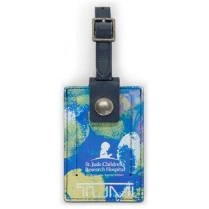 NWT TUMI x St Jude Children’s Research Hospital Leather Luggage Tag - Blue